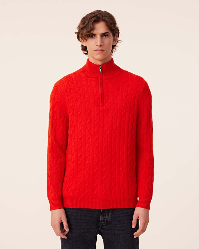 Kujten Pull Hector Pull Col Camioneur Cachemire Torsadé 4 Fils