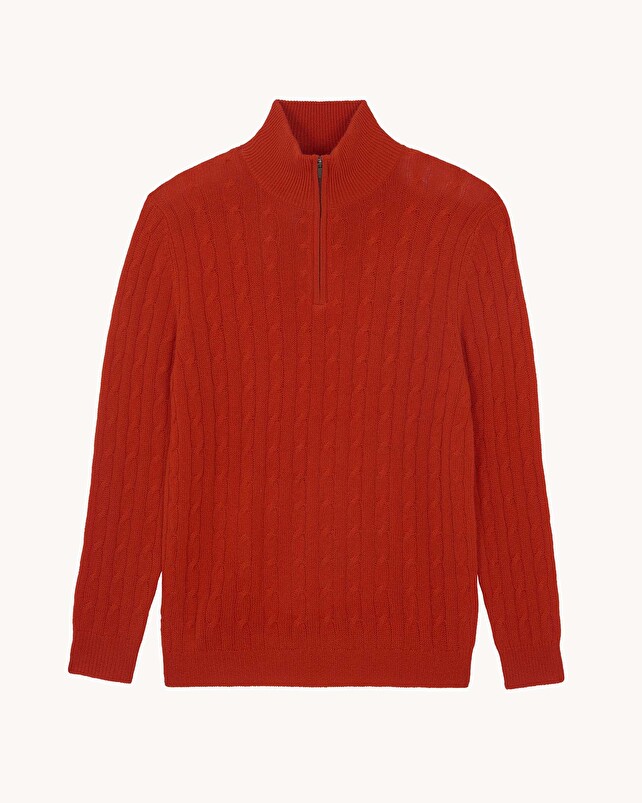 Kujten Pull Hector Pull Col Camioneur Cachemire Torsadé 4 Fils