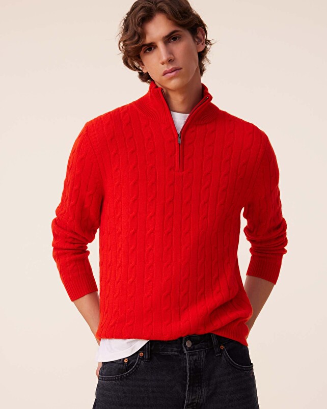 kujten Pull hector Pull Col Camioneur Cachemire Torsadé 4 fils