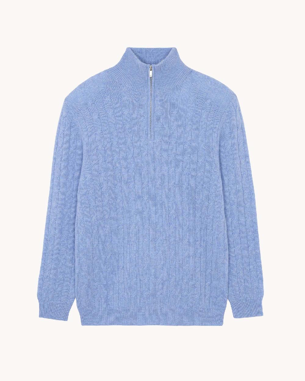 Kujten Pull Hector Pull Col Camioneur Cachemire Torsadé 4 Fils