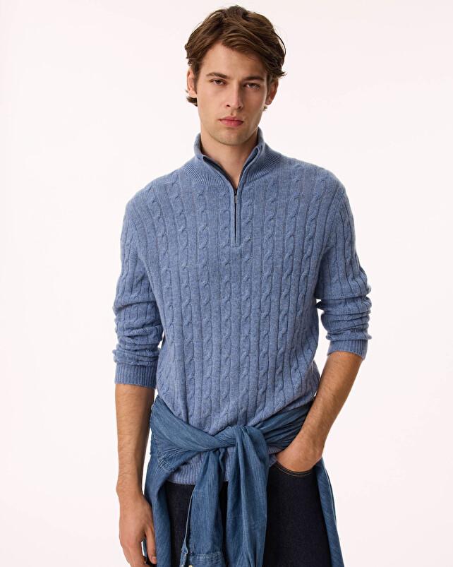 kujten Pull hector Pull Col Camioneur Cachemire Torsadé 4 fils