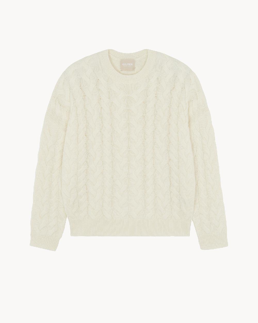 Kujten Pull Hitomi Pull Cachemire Femme Col Rond 4 Fils