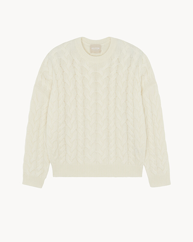 kujten Pull hitomi Pull Cachemire Femme Col Rond 4 fils