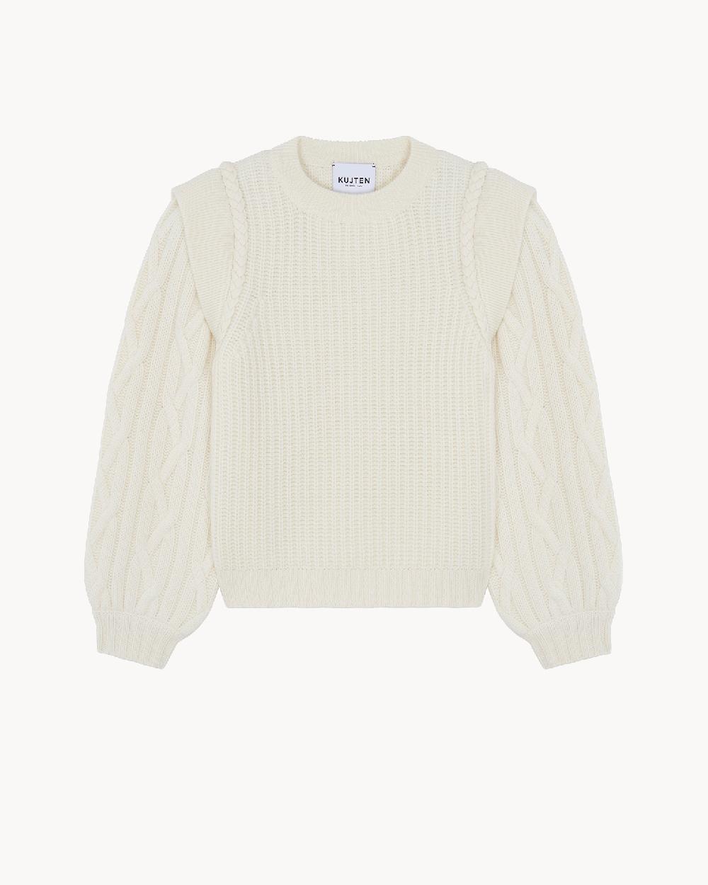 Kujten Pull Iza Pull Cachemire Femme Col Rond 6 Fils