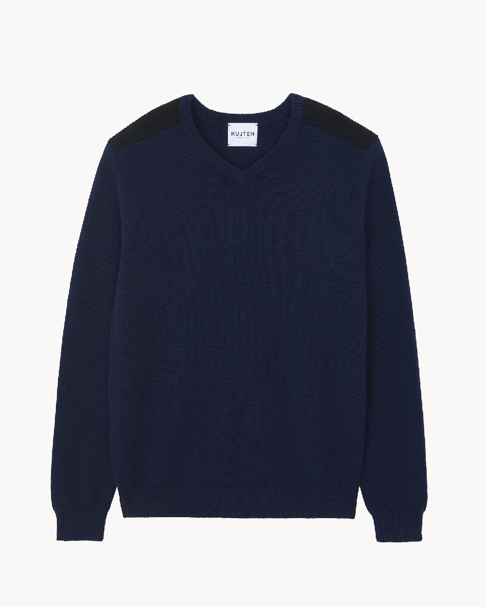 Kujten Pull Jerem Pull Cachemire Homme Col V 2 Fils