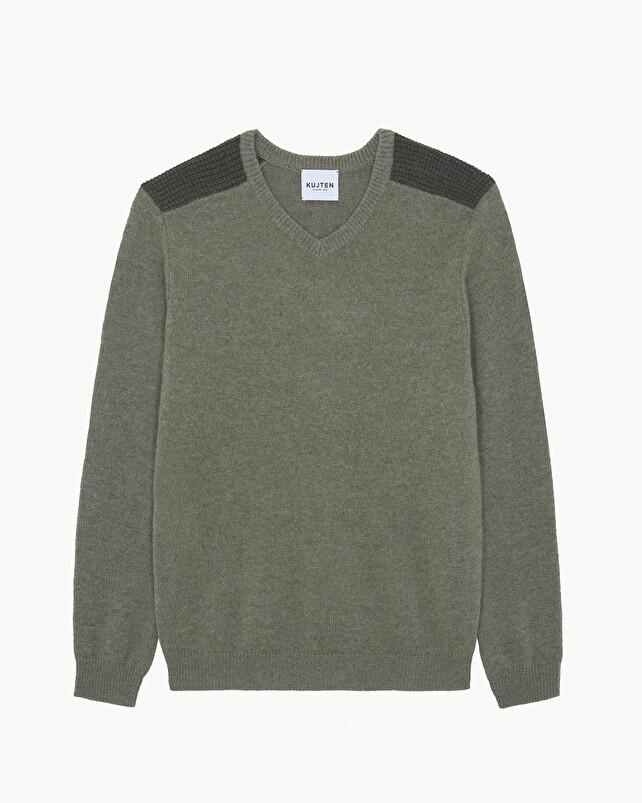 kujten Pull jerem Pull Cachemire Homme Col V 2 fils