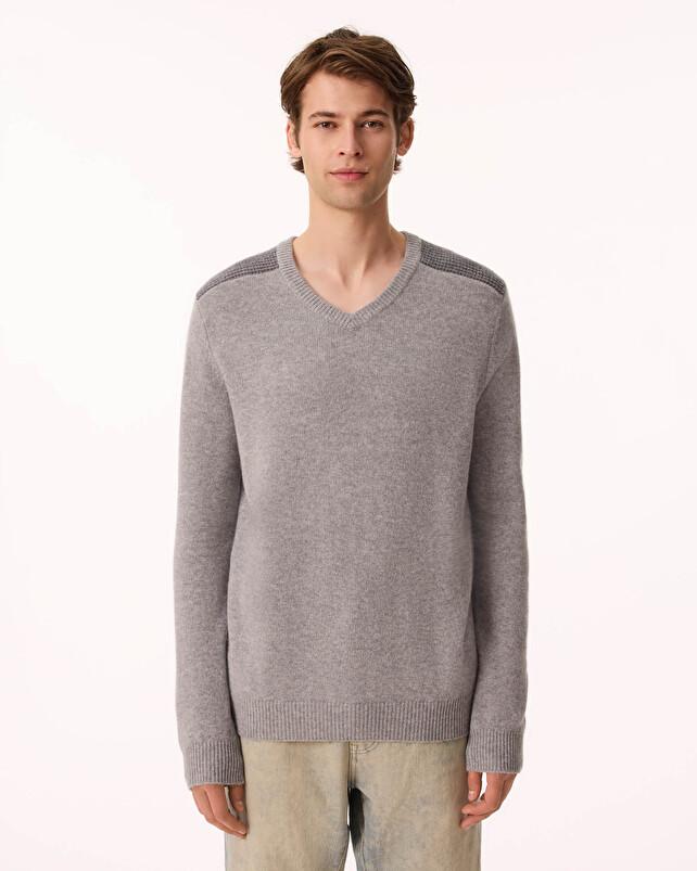 Kujten Pull Jerem Pull Cachemire Homme Col V 2 Fils