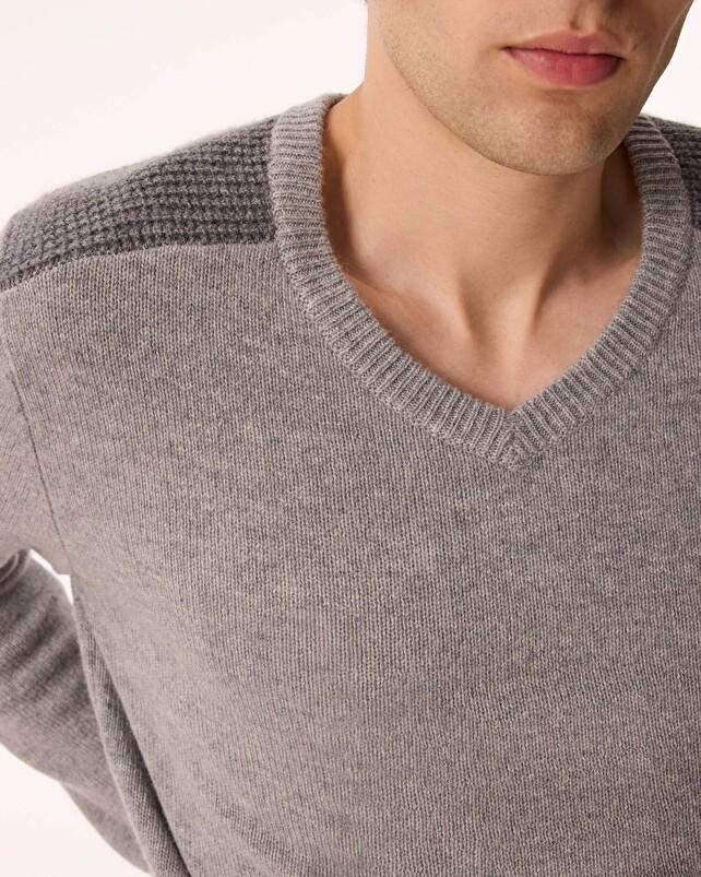 Kujten Pull Jerem Pull Cachemire Homme Col V 2 Fils