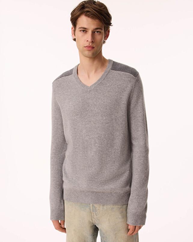 kujten Pull jerem Pull Cachemire Homme Col V 2 fils