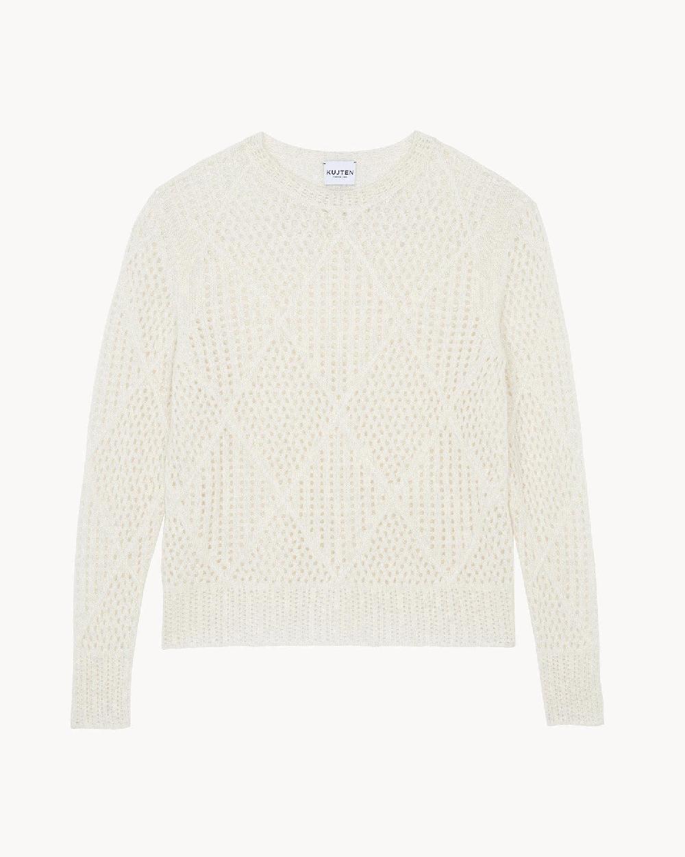Kujten Pull Kaia Pull Col Rond Ajouré Cachemire 4 Fils