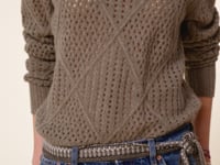 Kujten Pull Kaia Pull Col Rond Ajouré Cachemire 4 Fils