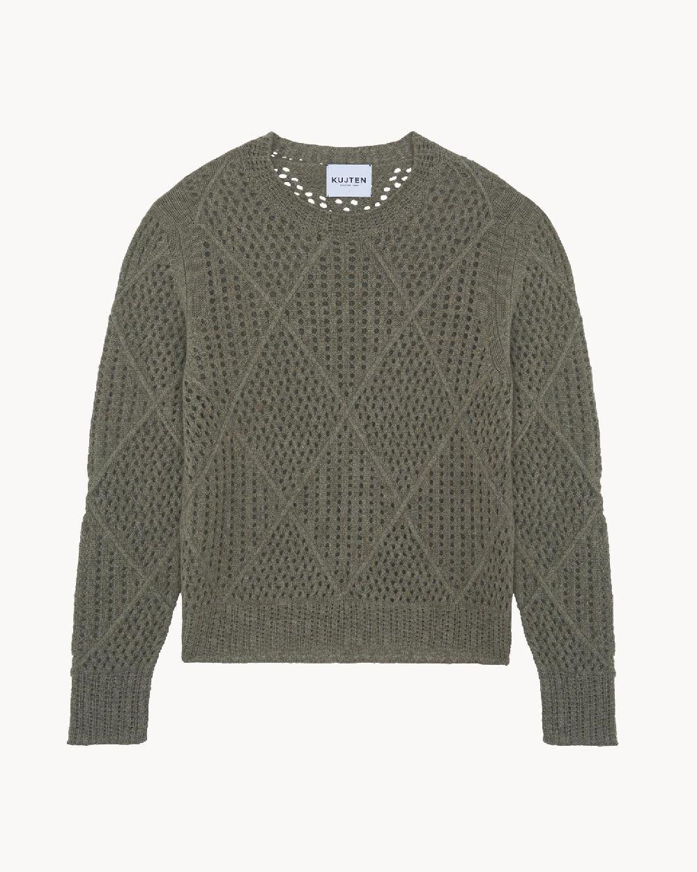 Kujten Pull Kaia Pull Col Rond Ajouré Cachemire 4 Fils