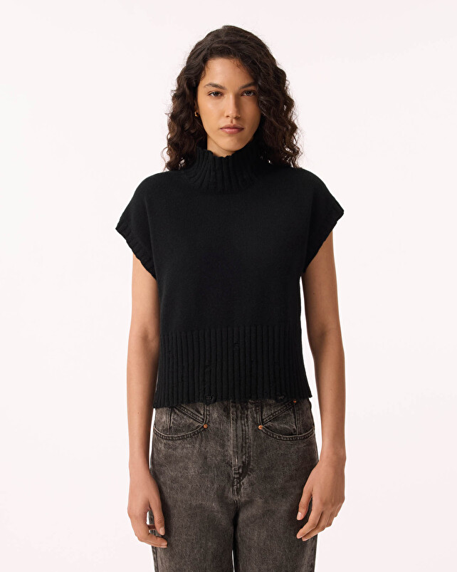 Kujten Pull Lala Pull Cachemire Femme Col Cheminée 4 Fils