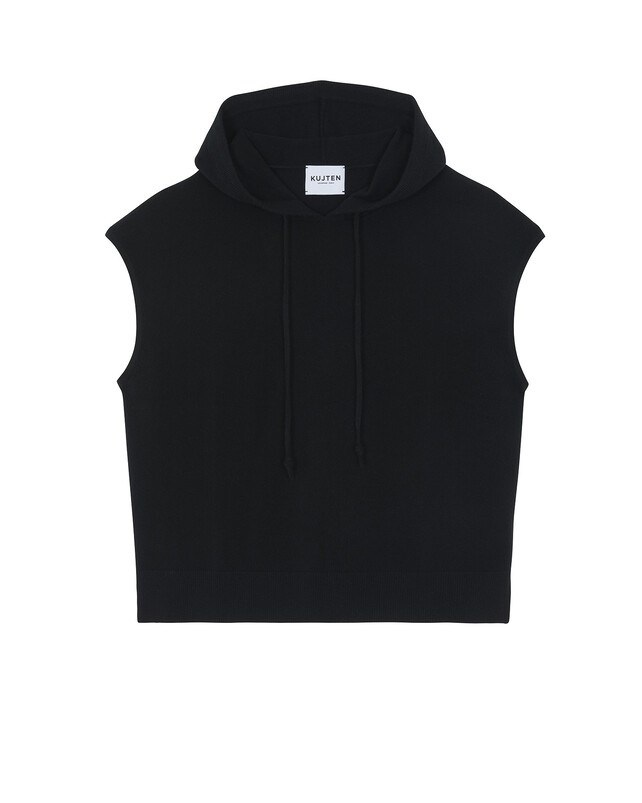 kujten Pull laure Pull capuche sans manches cachemire