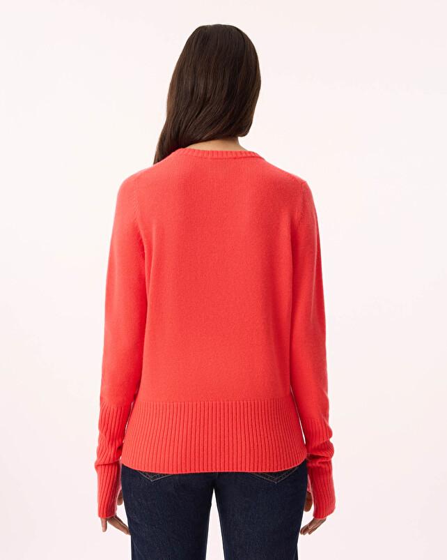 Kujten Pull Ley Pull Cachemire Col V Manches Mitaines 4 Fils