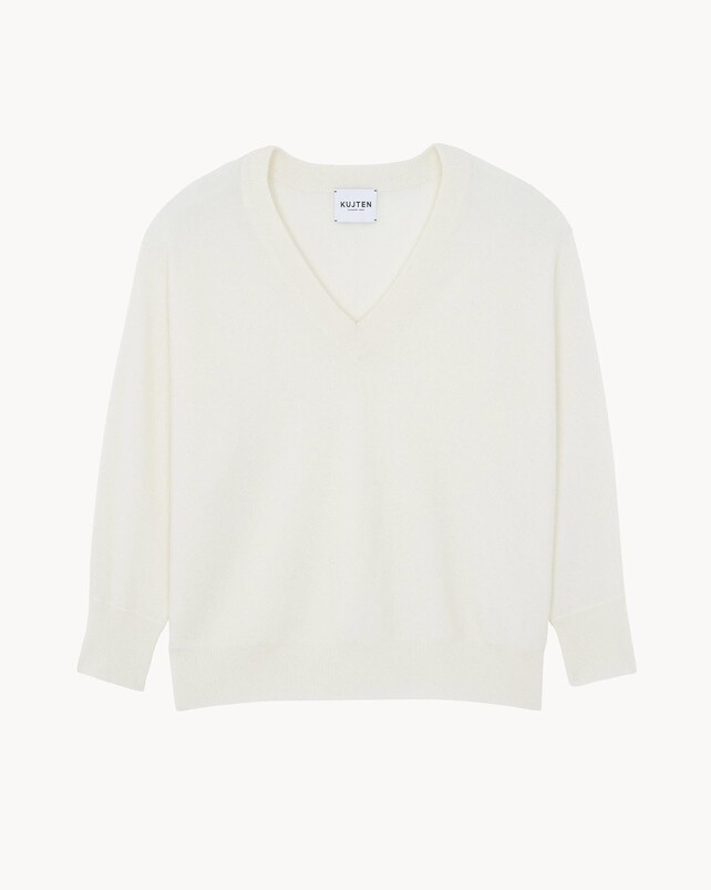 kujten Pull line Pull Cachemire Col V Oversize 2 fils