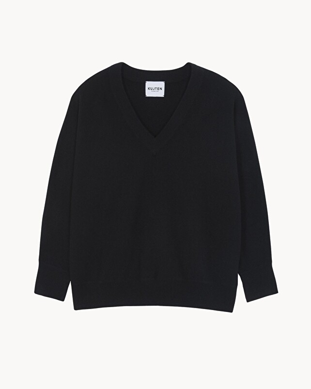 kujten Pull line Pull Cachemire Col V Oversize 2 fils