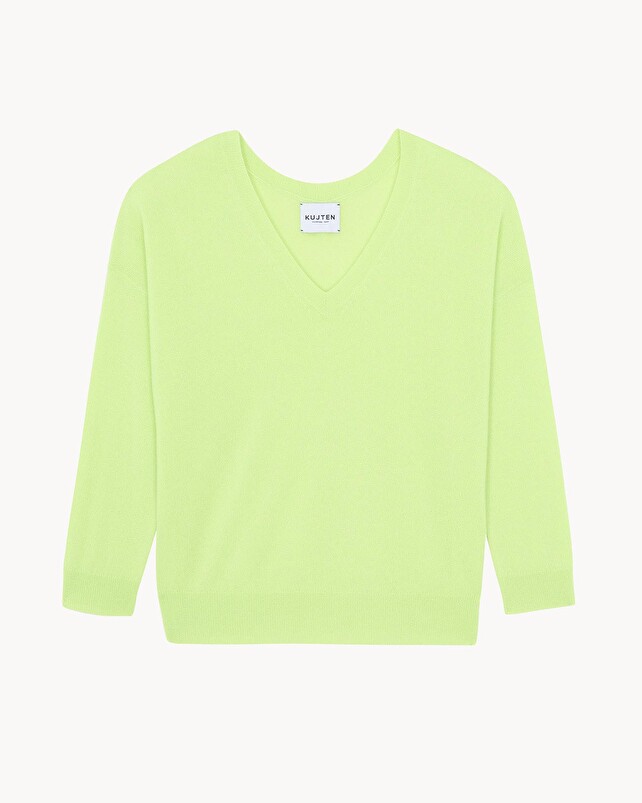 kujten Pull lolita Pull Cachemire Femme Col V Boyfriend 2 fils