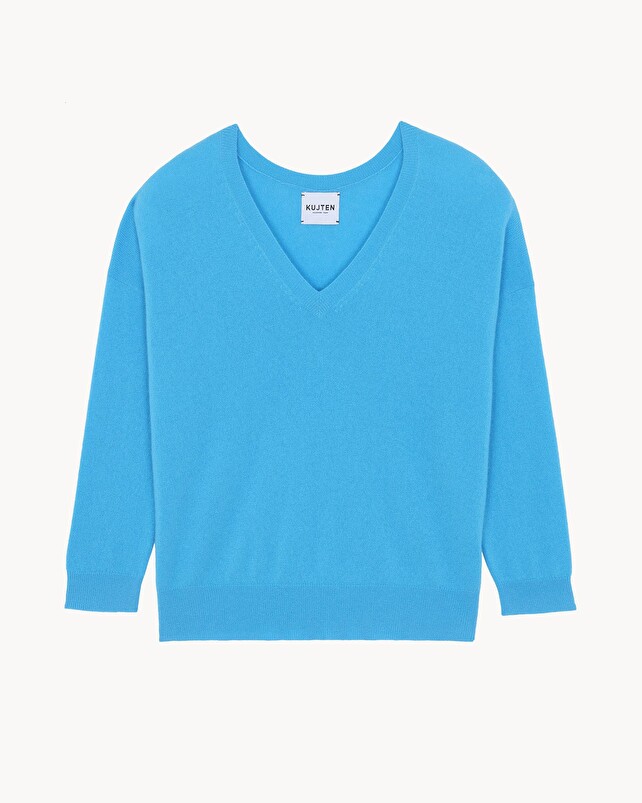 kujten Pull lolita Pull Cachemire Femme Col V Boyfriend 2 fils