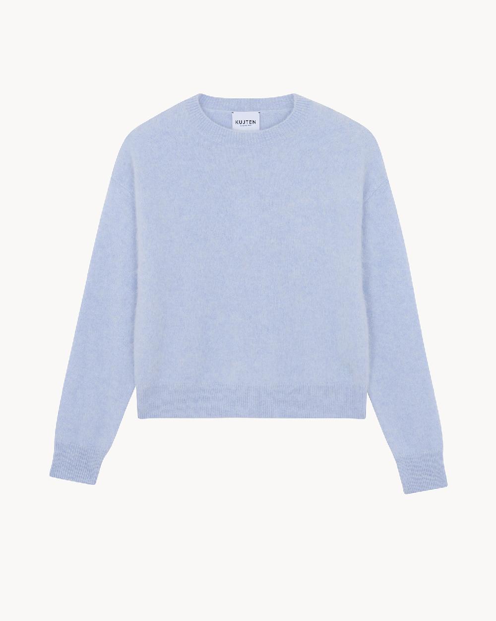 Kujten Pull Loty Pull Cachemire Femme Col Rond 4 Fils