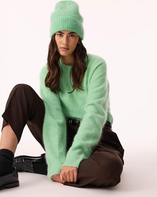 kujten Pull loty Pull Cachemire Femme Col Rond 4 fils