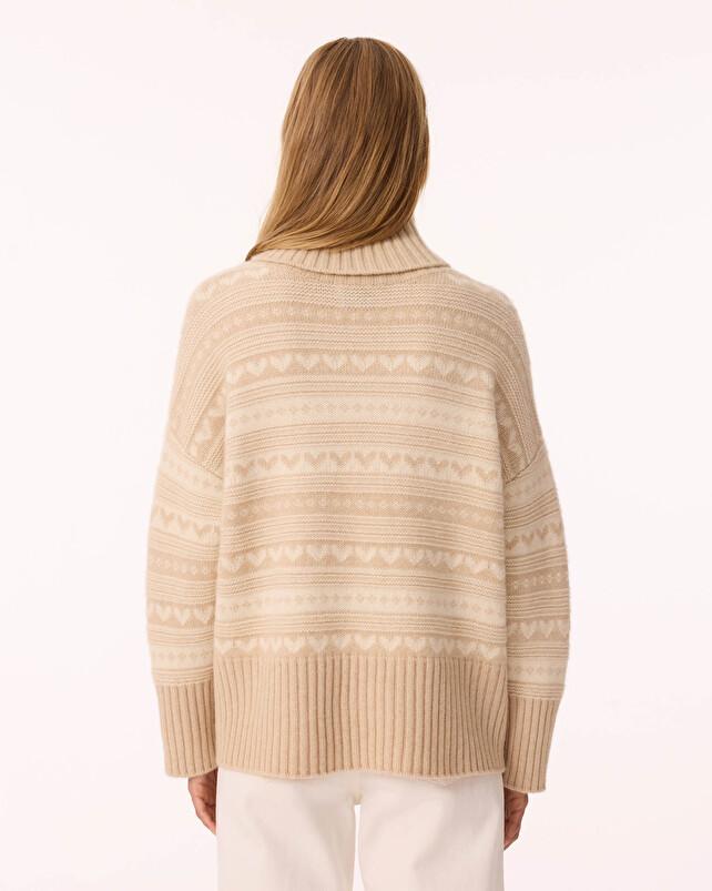 Kujten Pull Loulou Pull Cachemire Col Roulé Oversize 8 Fils