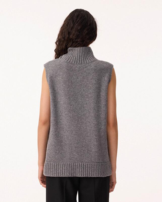 Kujten Pull Manal Pull Cachemire Femme Col Cheminée 4 Fils