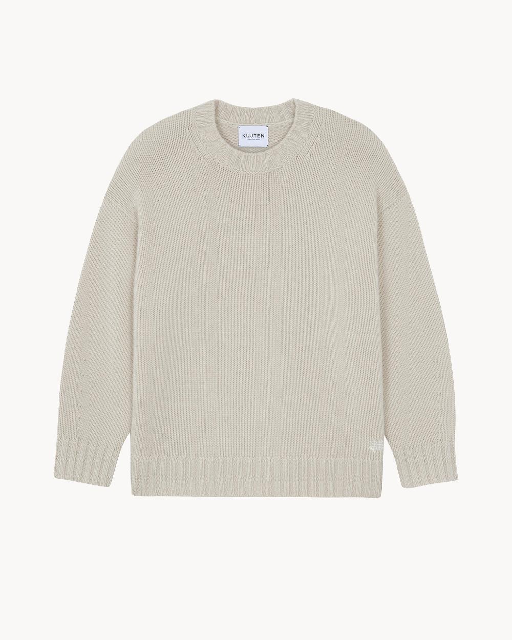 Kujten Pull Manoe Pull Cachemire Oversize Col Rond 4 Fils