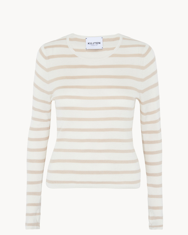 Kujten Pull Maori Marin Pull Marinière Col Rond Soie Et Cachemire