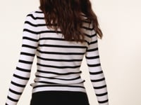 Kujten Pull Maori Marin Pull Marinière Soie Et Cachemire 1 Fil