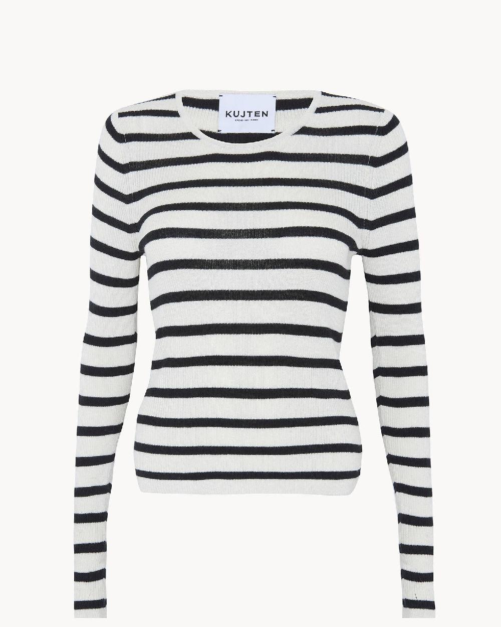 Kujten Pull Maori Marin Pull Marinière Soie Et Cachemire 1 Fil