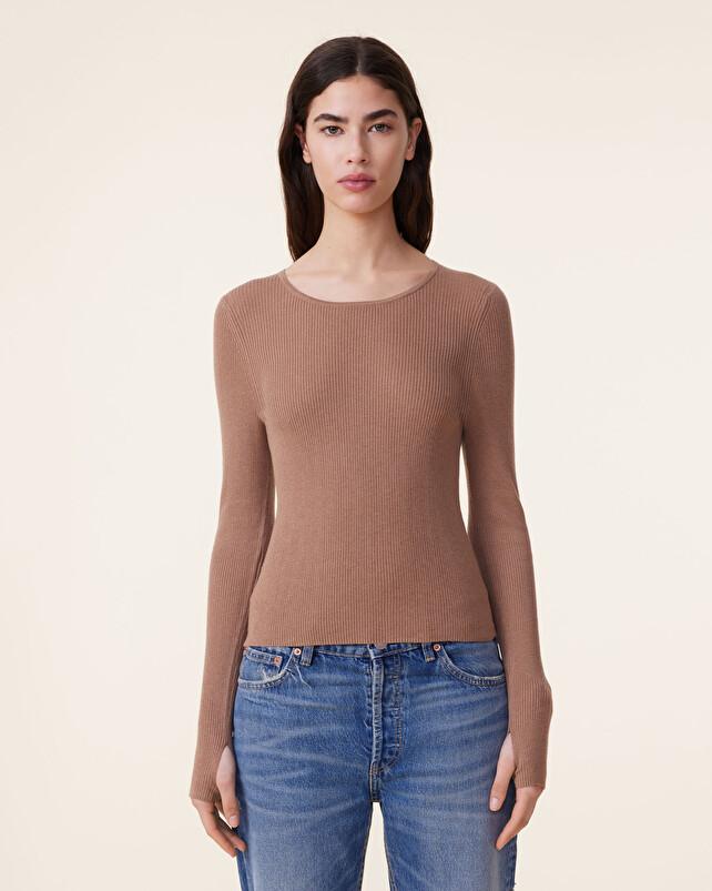 Kujten Pull Maori Pull Col Rond Soie Et Cachemire 1 Fil