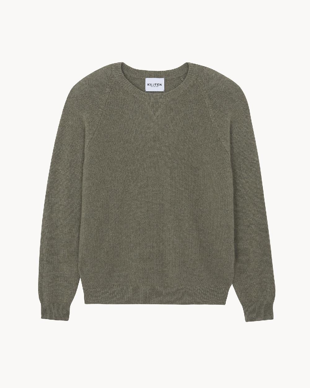 Kujten Pull Marceau Pull Cachemire Homme Col Rond 2 Fils