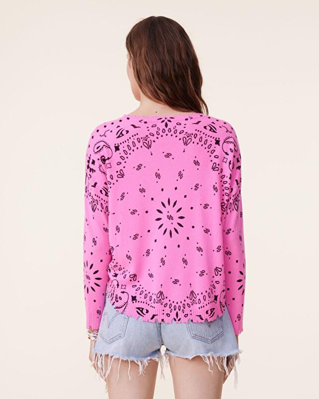 Kujten Pull Mela Bandana Pull Cachemire Col Rond Liquette 2 Fils