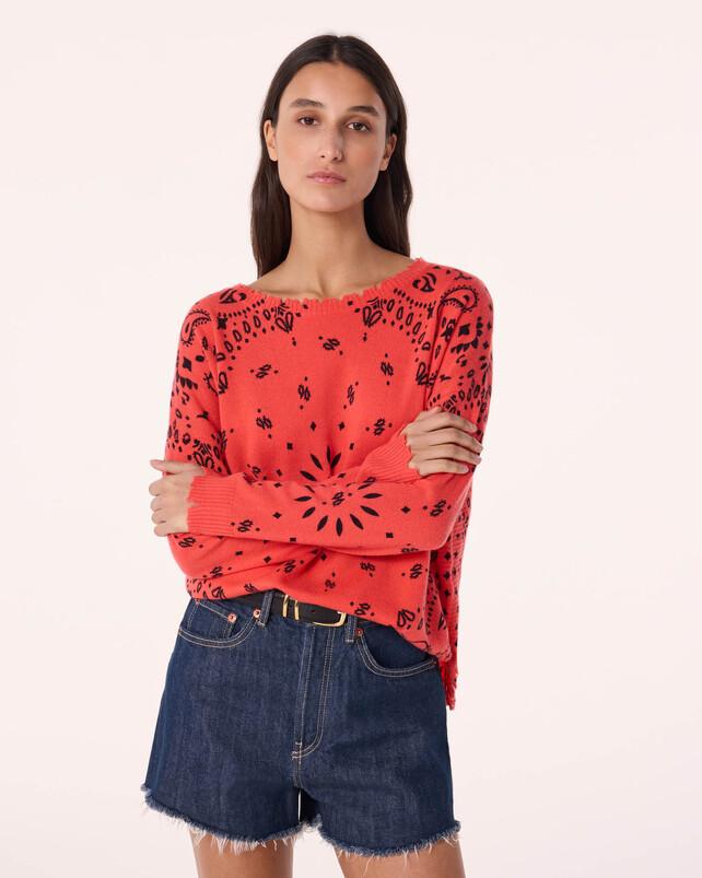 kujten Pull mela bandana Pull Cachemire Col Rond Liquette 2 fils kujten Pull mela bandana Pull Cachemire Col Rond Liquette 2 fils