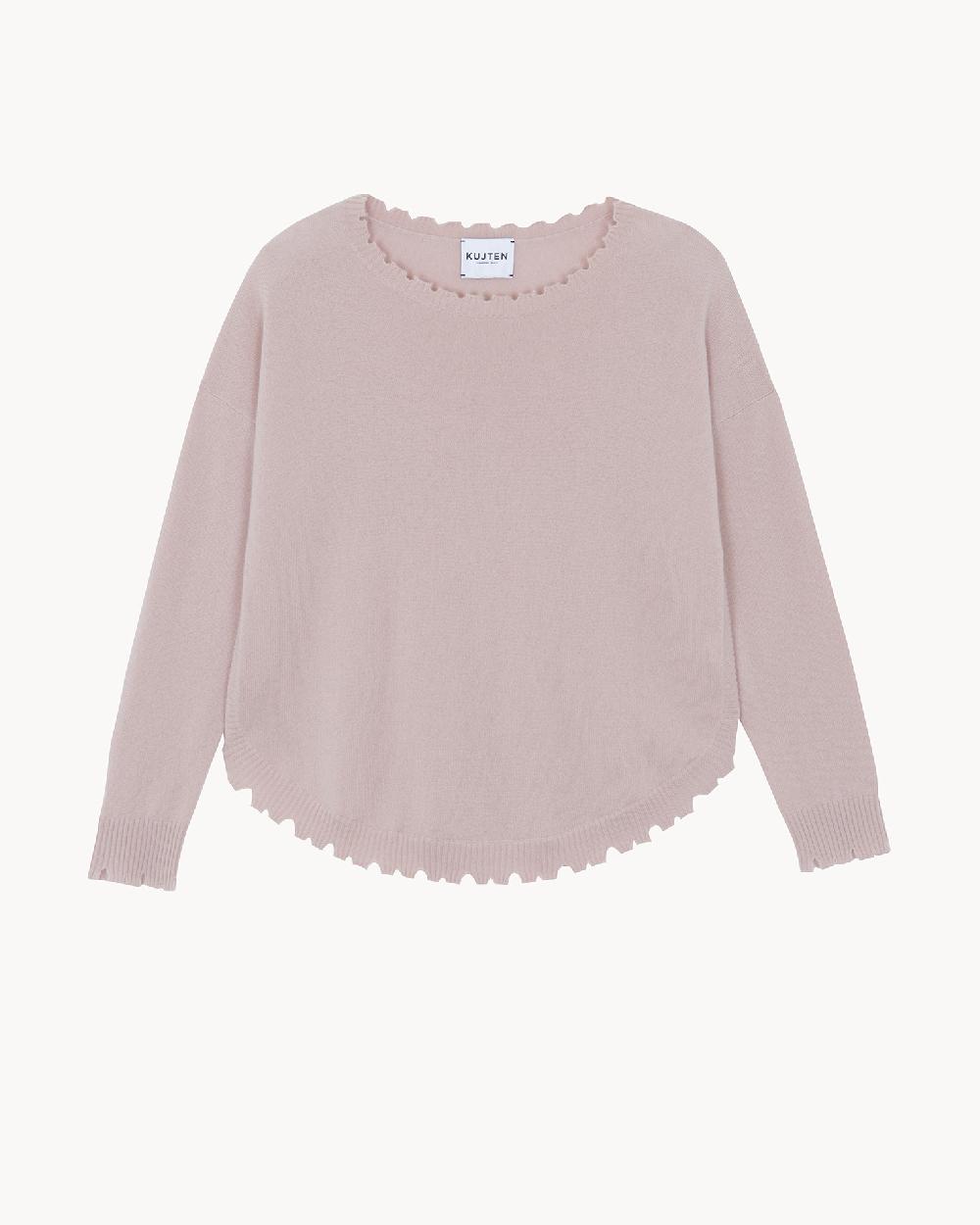 Kujten Pull Mela Pull Cachemire Col Rond Liquette 2 Fils