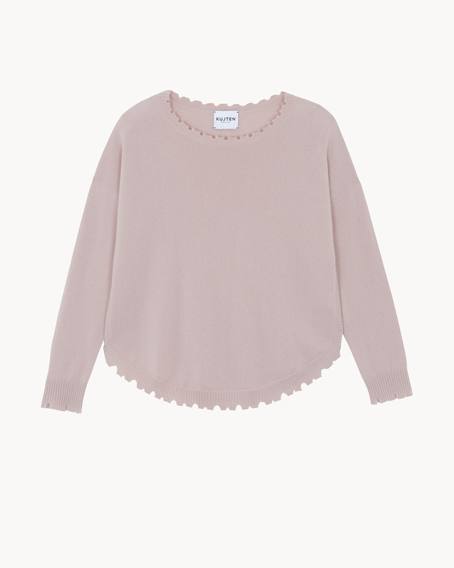 kujten Pull mela Pull Cachemire Col Rond Liquette 2 fils