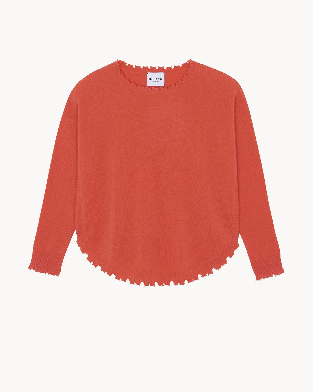 Kujten Pull Mela Pull Cachemire Col Rond Liquette 2 Fils