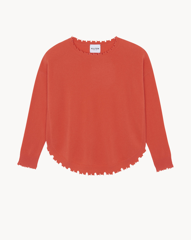 kujten Pull mela Pull Cachemire Col Rond Liquette 2 fils