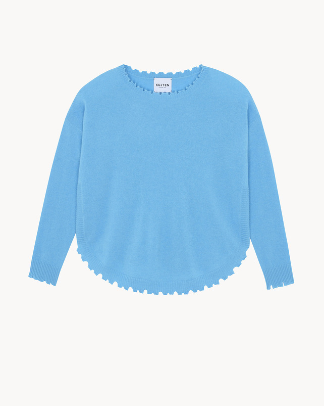 kujten Pull mela Pull Cachemire Col Rond Liquette 2 fils