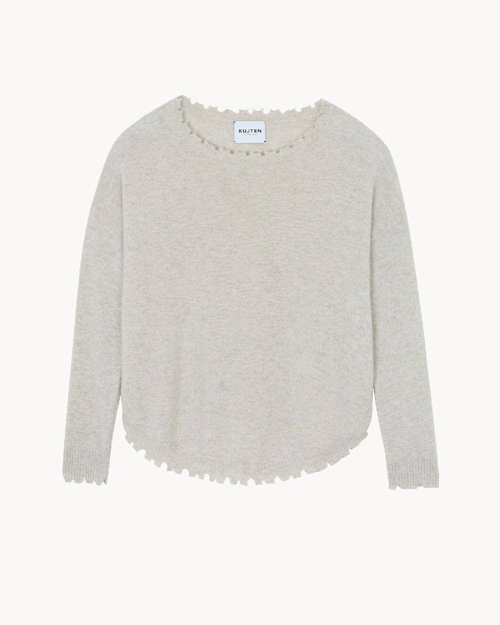 Kujten Pull Mela Pull Cachemire Col Rond Liquette Femme