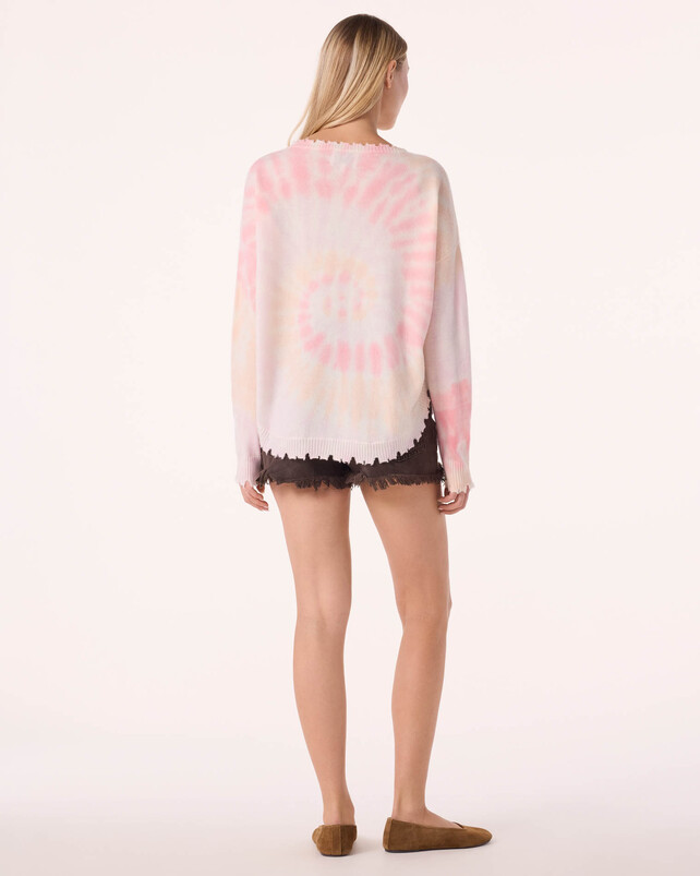 Kujten Pull Mela Sunny Pull Cachemire Col Rond Tie & Dye 2 Fils