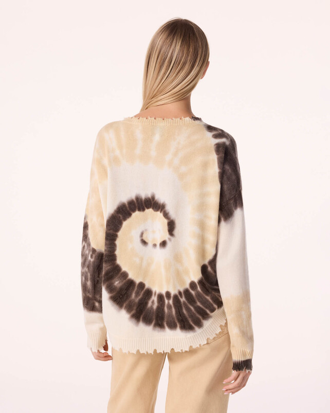 Kujten Pull Mela Sunny Pull Cachemire Col Rond Tie & Dye 2 Fils