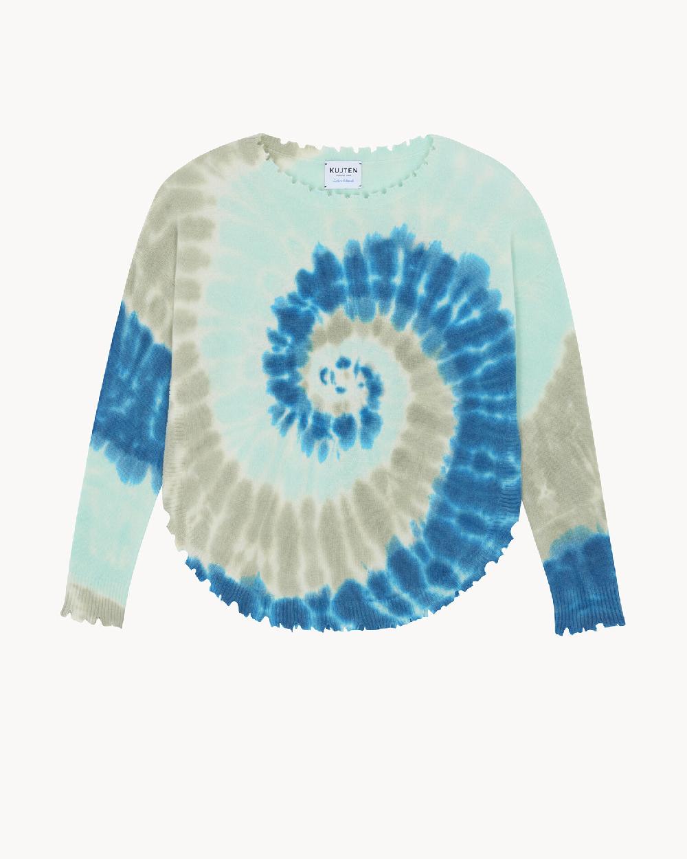 Kujten Pull Mela Sunny Pull Cachemire Col Rond Tie & Dye 2 Fils