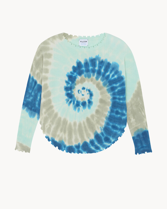 kujten Pull mela sunny Pull Cachemire Col Rond Tie & Dye 2 fils