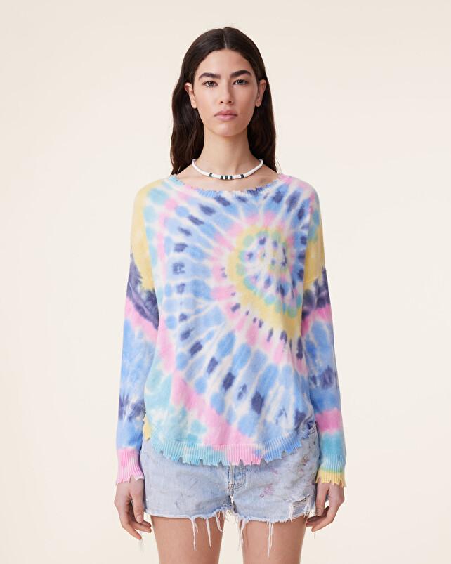 Kujten Pull Mela Sunny Pull Cachemire Liquette Tie & Dye 2 Fils