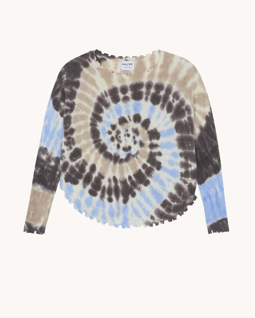 Kujten Pull Mela Sunny Pull Cachemire Liquette Tie & Dye 2 Fils