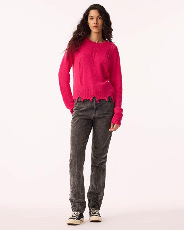 kujten Pull nesua Pull Cachemire Femme Col Rond 4 fils