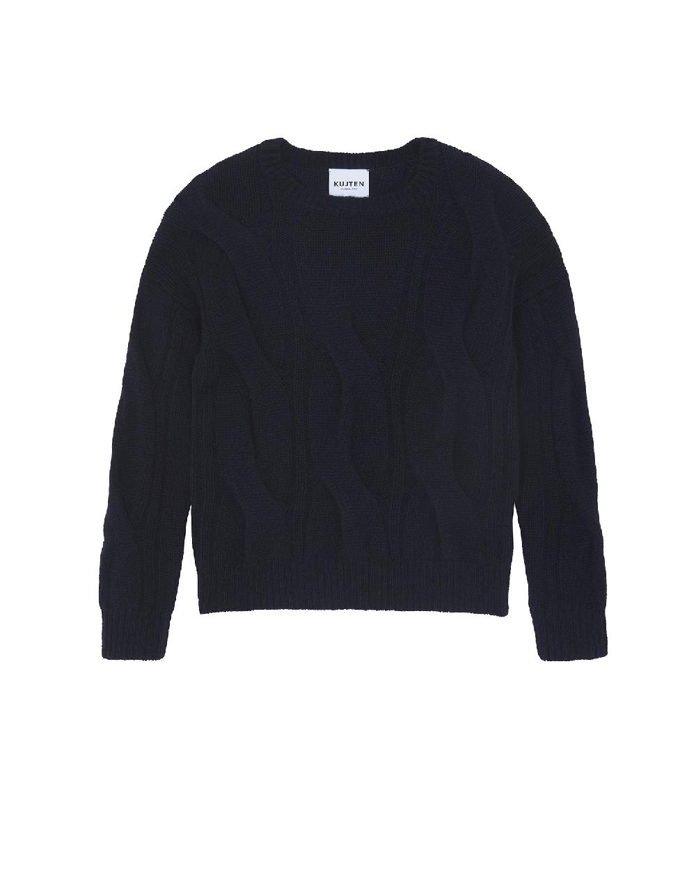 Kujten Pull Nils Pull Col Rond Cachemire Torsadé 8 Fils