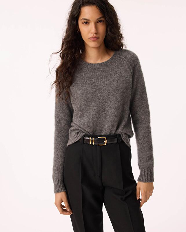 kujten Pull nimbus Pull Cachemire Femme Col Rond 2 fils